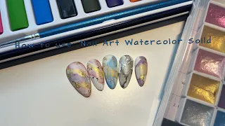 How to use: Nail Art Watercolor Solid