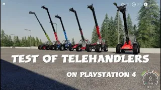 TEST OF TELEHANDLERS on Farmingsimulator 19 ,PlayStation 4,FS19