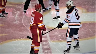 Evander Kane And Matthew Tkachuk Beef On The Opening Face-off Of The Second Period