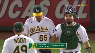 Oakland A's win 7 in a row in front of 28,000 fans during reverse boycott