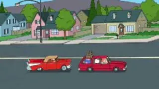 family guy   s07e04   funny road rage fight between peter and quagmire