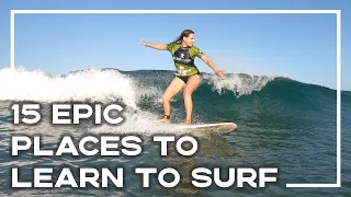 15 Of The Best Places To Learn To Surf 🌏 (Where To Learn To Surf) | Stoked For Travel