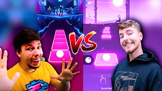 MrBeast vs Fake MrBeast (Phonk Remix tiktok version x Meme) | Tiles Hop EDM Rush