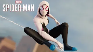 Spider-Man PC - Spider-Gwen MOD Free Roam Gameplay!