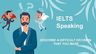 Describe a difficult decision that you made | IELTS Speaking I Sep To Dec 2021 Cue Cards