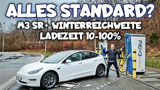 Tesla Model3 Standard Range Winterreichweite Ladezeit 10-100%