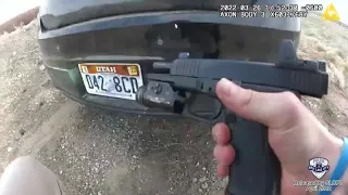 Body cam video shows wild shootout with Salt Lake City carjacking suspect