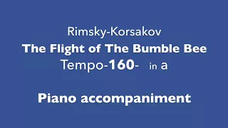 The Flight of The Bumble Bee   Tempo160  in a  Piano accompaniment