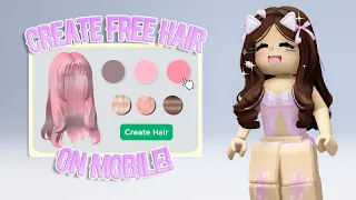 How to MAKE YOUR OWN ROBLOX HAIR FOR FREE ON MOBILE (Tutorial)