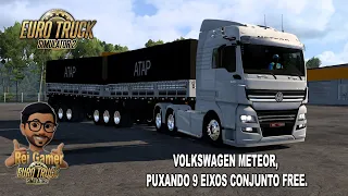 VOLKSWAGEN METEOR, PUXANDO 9 EIXOS CONJUNTO FREE, 1.50, (Rei Gamer).