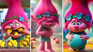 Can't stop curious Poppy and mysterious lemons / Trolls 3 fantasy story (2024)
