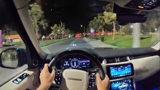 2021 Land Rover Range Rover P400 HSE POV Night Drive (3D Audio)(ASMR)