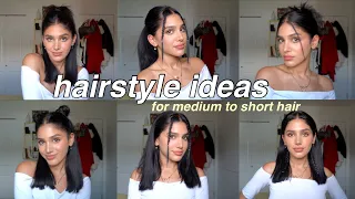 CUTE HAIRSTYLES FOR SHORT & MEDIUM HAIR