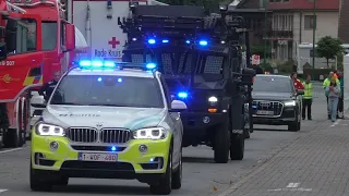 [Bearcat] Colonne (anonieme) Politie + SRT Antwerpen met spoed vanaf de veiligheidsdag in Aalter!