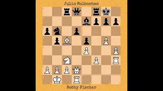 Bobby Fischer vs Julio Bolbochan | Stockholm Interzonal (1962) #chess