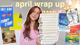 april reading wrap up 📚🌧️🗓️ (5 star, new releases, DNFs, classic + more!)