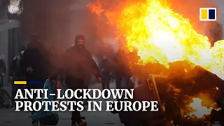 Anti-Covid-19 lockdown protests throughout Europe amid rising cases and increased measures