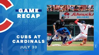 Cubs vs. Cardinals Game Highlights | 7/30/23