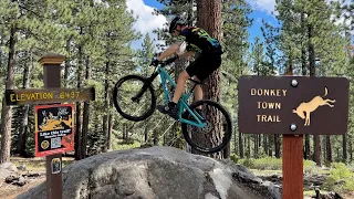 Testing NEW YETI SB140 At Truckee's BEST TRAIL! | First MTB After Broken Collar Bone 😬 | DONKEY TOWN