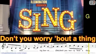 [Sheet Music, Lyrics & Chords] Tori Kelly - Don't You Worry 'Bout A Thing (Sing Movie Soundtrack)