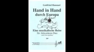 Hand in Hand durch Europa für Akkordeon Solo/Duo Musik: Gottfried Hummel Verlag Heck - AMUSIKO ©