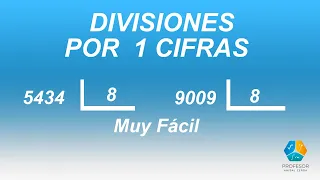 Divisiones por 1 Cifra por 8