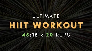 HIIT Workout 45:15 (20 reps) 21 mins Timer with Motivational Music