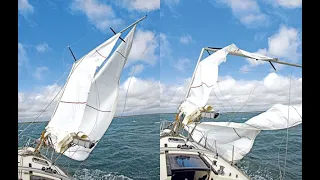 Dismasting - a serious and potentially dangerous event that can occur on a sailing vessel.