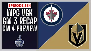 Winnipeg Jets Game 4 vs. Vegas Golden Knights tonight, Game 3 recap