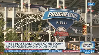 Cleveland Indians beat Kansas City Royals in last home game before name change