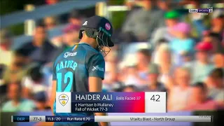 Haider Ali is on fire in T20 Blast 2023 | Haider Ali batting in blast 2023