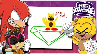 WE ALL PICKED THE SAME THING!?! Ray, Charmy and Knuckles Play Gartic Phone - The Telephone Game