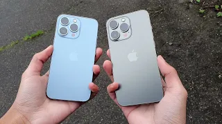 Graphite vs Sierra Blue iPhone 13 Pro!