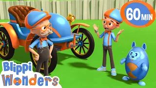 First Car 🚗 BLIPPI WONDERS | Moonbug Kids - Funny Cartoons and Animation