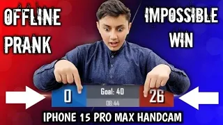 OFFLINE PRANK PRANK GONE WRONG 🥵 IPHONE 15 PRO MAX 4-FINGERS CLAW PUBG HANDCAM