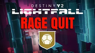 RAGE QUIT -  Legend Exotic Mission NODE.OVRD.AVALON! | Destiny 2 Lightfall