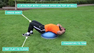 How To Do Bosu Ball Bicycle Crunch | Exercise Demo