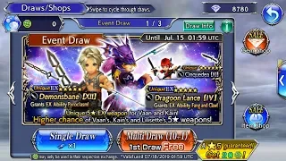 DFFOO Global | Kain EX & Vann EX Weapon FREE Pull!!