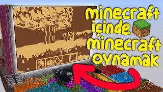 Minecraft İçinde Minecraft Oynamak! (Minecraftta Gerçek Bilgisayar Yapmak!)