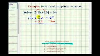 Ex 1:  Solve an Equation with Parentheses