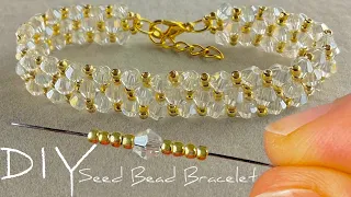 Easy Seed Bead Bracelet Tutorial for Beginners: How to Make Bracelets with Beads and Crystals