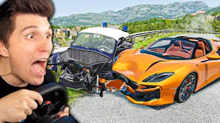 Die italienische POLIZEI CRASHT uns von der Straße | BeamNG