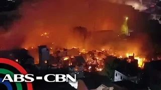 Fire sweeps through QC village