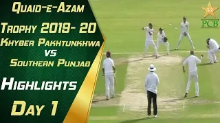 Highlights | Day 1 | Khyber Pakhtunkhwa vs Southern Punjab | Quaid e Azam Trophy 2019-20