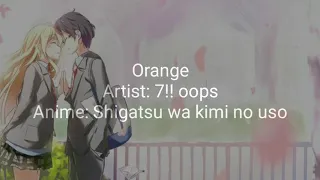 Chord orange by 7!! Oops [shigatsu wa kimi no uso ed]