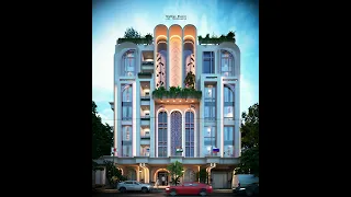 3Ds Max I Corona Render 10 I Architecture Lighting Animation I Hotel Architecture Facade Design.