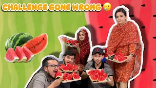 Eating watermelon🍉|CHALLENGE|😅maaz bohot bara cheater nikla😡