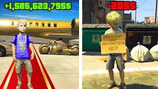 ENFANT RICHE VS ENFANT PAUVRE sur GTA 5 !