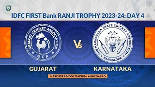 Ranji Trophy 2023/24_ Gujarat vs Karnataka Day 4: Match Highlights #ranjitrophy