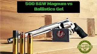 500 S&W Magnum vs Ballistics Gel